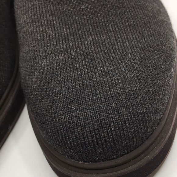 Rothy's The Chelsea Charcoal Gray Brown Knit Merino Wool Blend Ankle Boot 11.5 - Picture 4 of 17